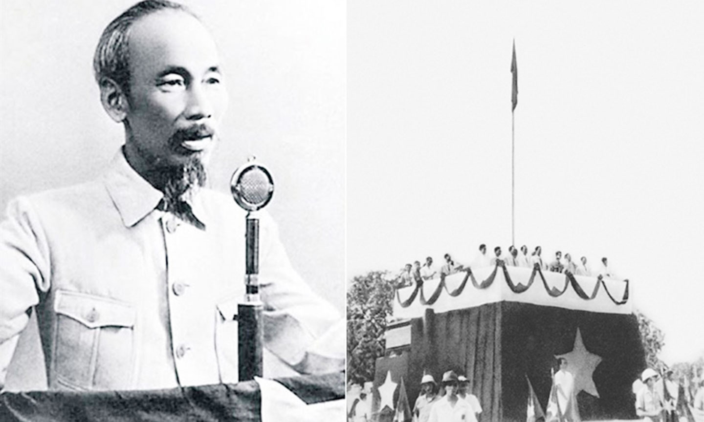  Ngày 2-9-1945, tại Quảng trường Ba Đình lịch sử, Chủ tịch Hồ Chí Minh đọc Tuyên ngôn Độc lập, khai sinh nước Việt Nam Dân chủ Cộng hòa.                                                                                                                                                                                                                            Ảnh: tư liệu