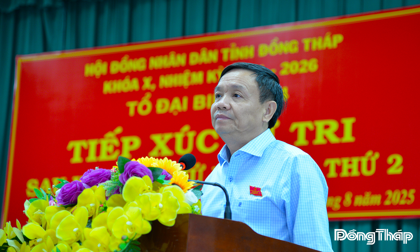 Đồng chí Phan Văn Thắng trả lời phản ánh, kiến nghị của cử tri