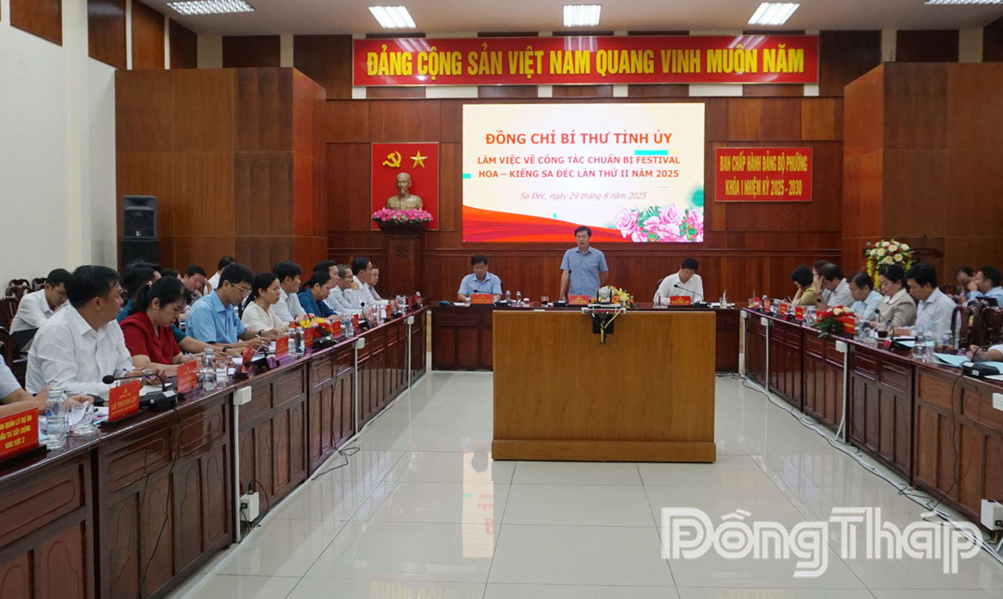 Bí thư Tỉnh ủy Lê Quốc Phong chỉ đạo về công tác chuẩn bị Festival Hoa - Kiểng Sa Đéc lần thứ II năm 2025