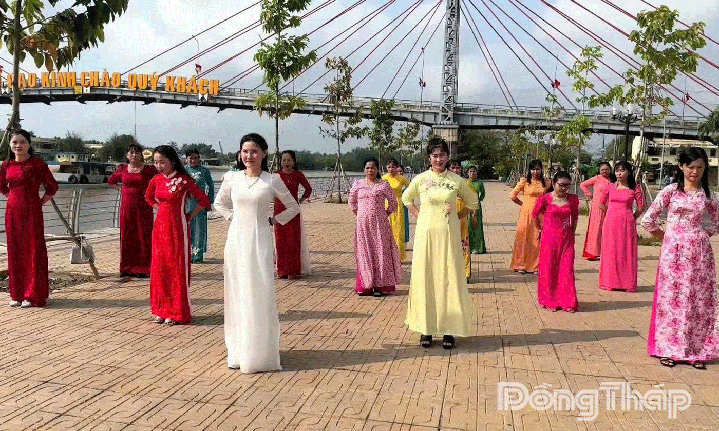HVPN các địa phương tỉnh Đồng Tháp tham gia hưởng ứng hoạt động đồng diễn dân vũ