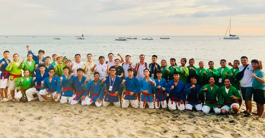 Võ sĩ đã giành được các kết quả khích lệ khi thi đấu nội dung bãi biển. Ảnh: MINH MINH