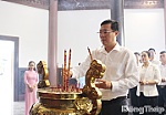 Ban Chấp hành Đảng bộ tỉnh Đồng Tháp dân hương mộ và Đền thờ Cụ Phó bảng Nguyễn Sinh Sắc