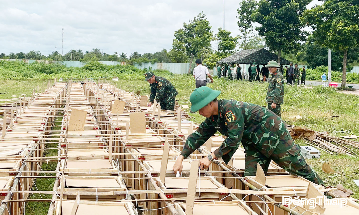 Đồng Tháp: Pháo hoa sẵn sàng tỏa sáng trên bầu trời chào mừng 80 năm Quốc khánh