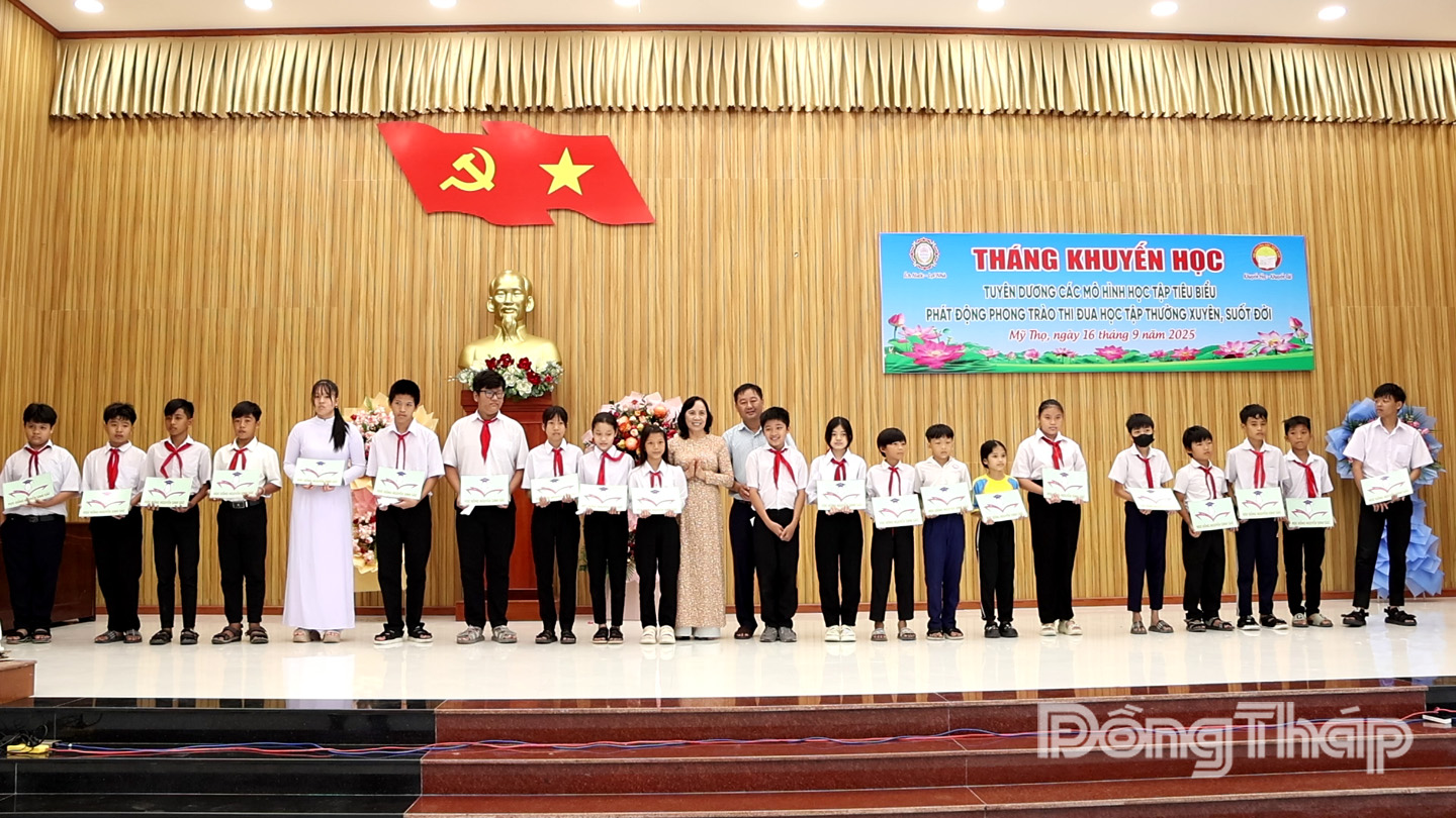 Phát động Tháng Khuyến học năm 2025 tại xã Mỹ Thọ