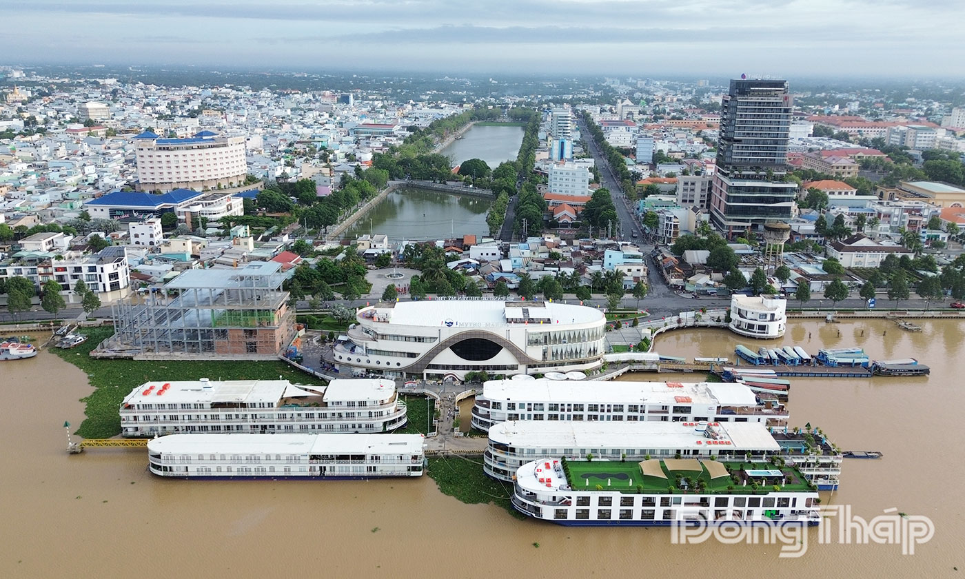 Cảng Du thuyền Mỹ Tho sáng ngày 2-9.