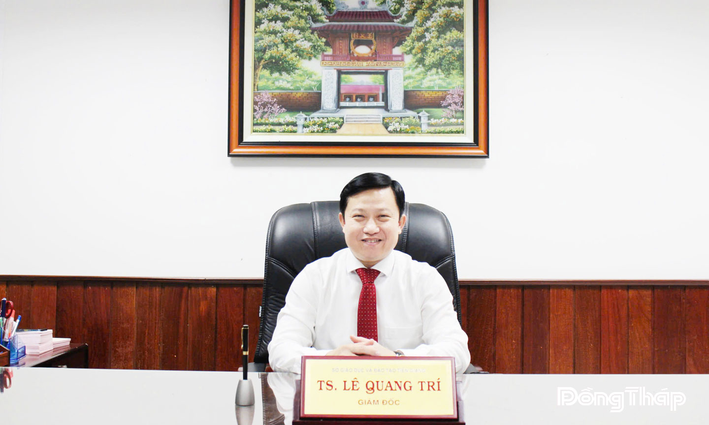 Tiến sĩ Lê Quang Trí, Tỉnh ủy viên, Giám đốc Sở Giáo dục và Đào tạo tỉnh Đồng Tháp.