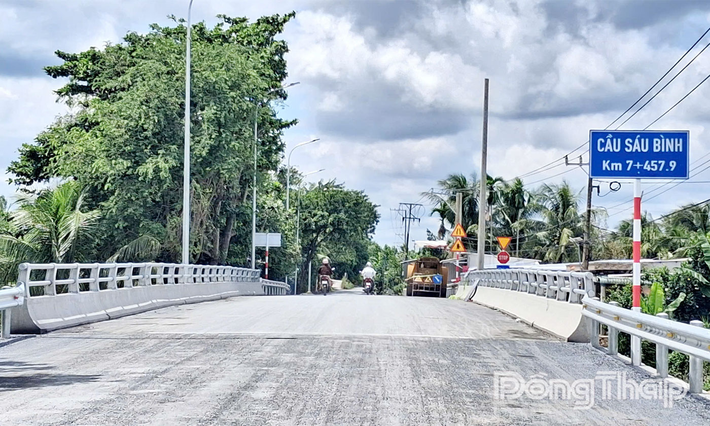 Cầu Sáu Bình trên đường tỉnh 861.