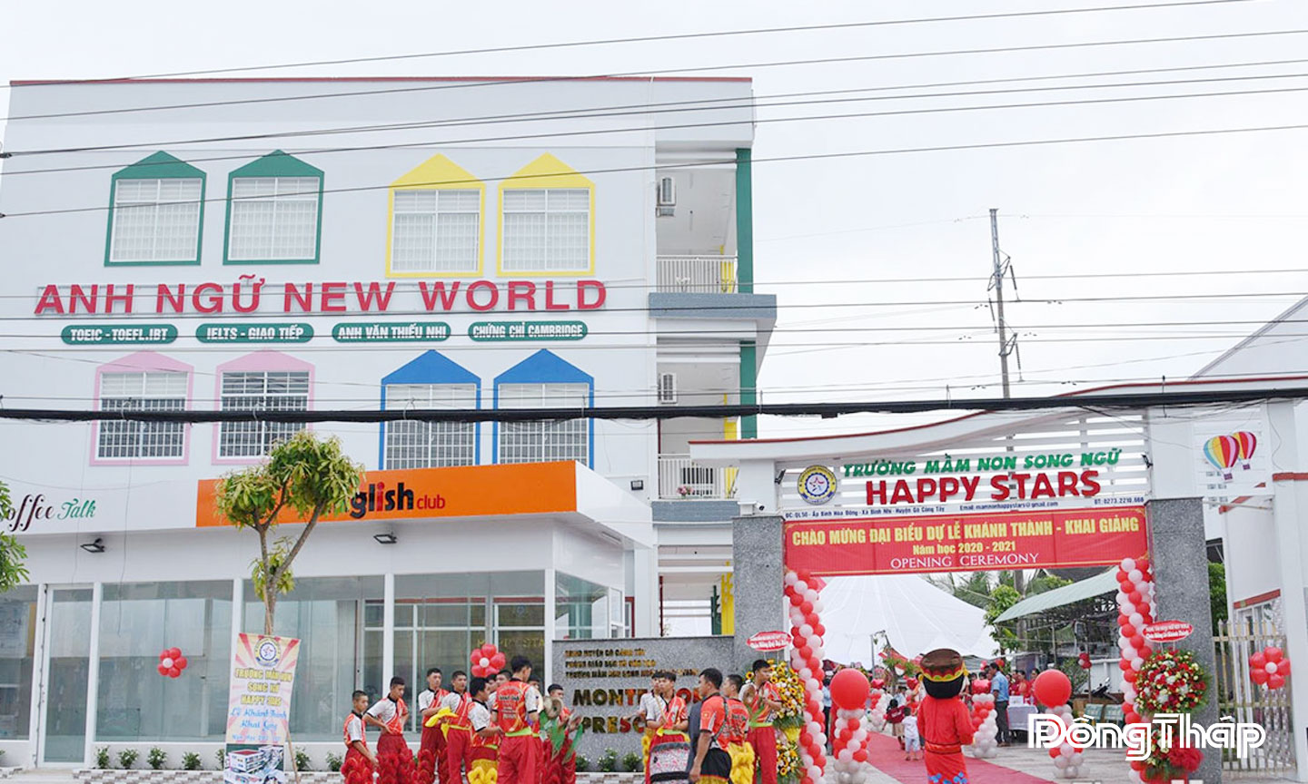 Trường Mầm non Song ngữ Happy Stars.                                                                                                                                           Ảnh: THU HOÀI