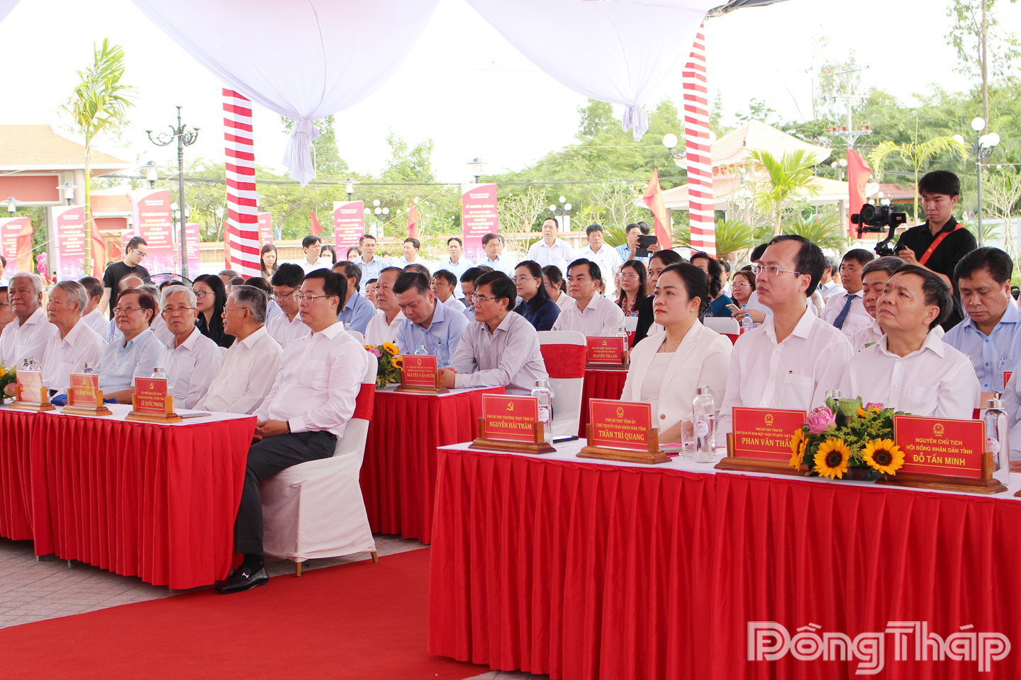 Đại biểu tham dự Lễ khánh thành Khu lưu niệm Chi bộ An Nam Cộng sản Đảng.