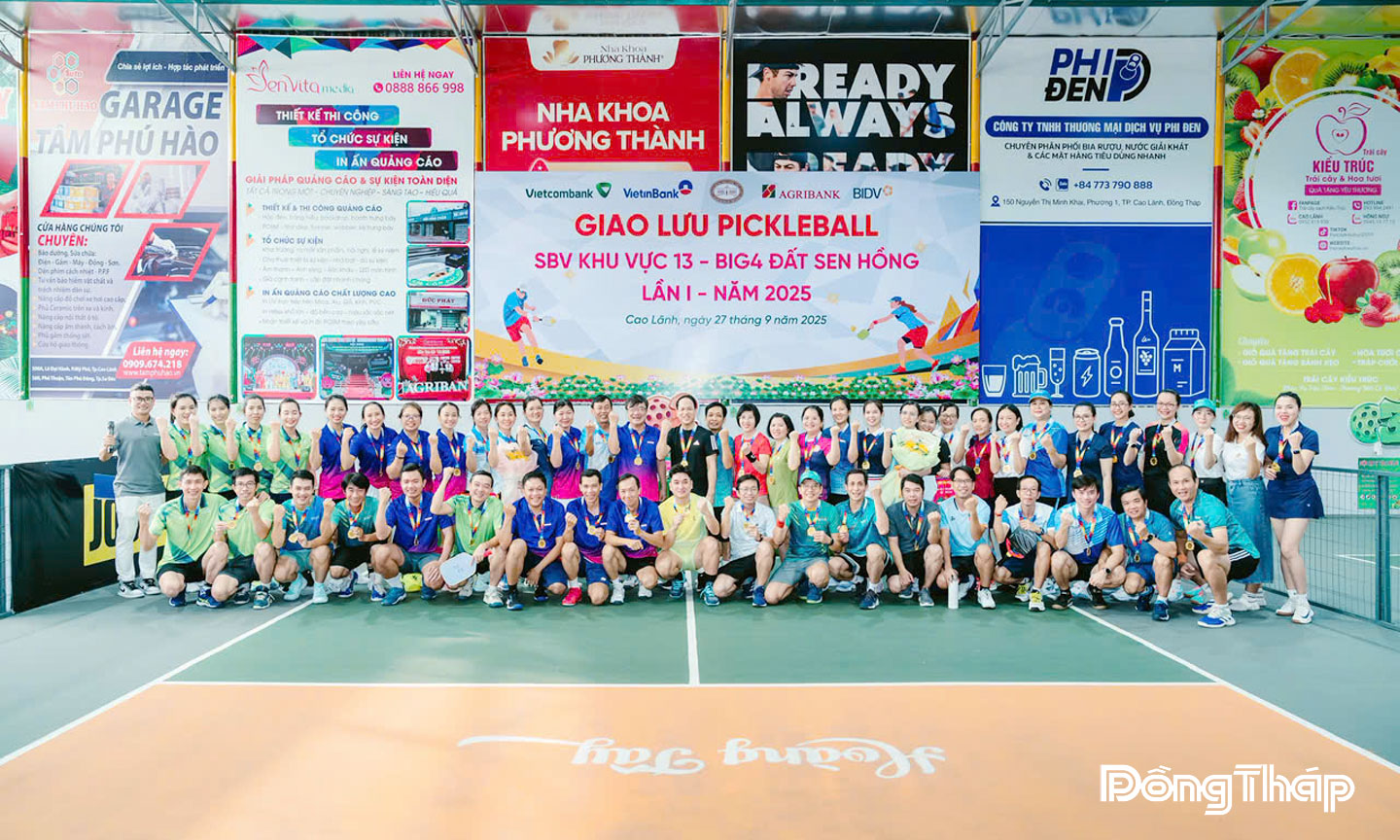 Khai mạc Pickleball SBV Khu vực 13 – Big 4 Đất Sen hồng Lần I năm 2025.