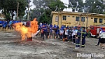 Trên 500 học sinh, sinh viên  trải nghiệm, thực hành chữa cháy và cứu nạn, cứu hộ