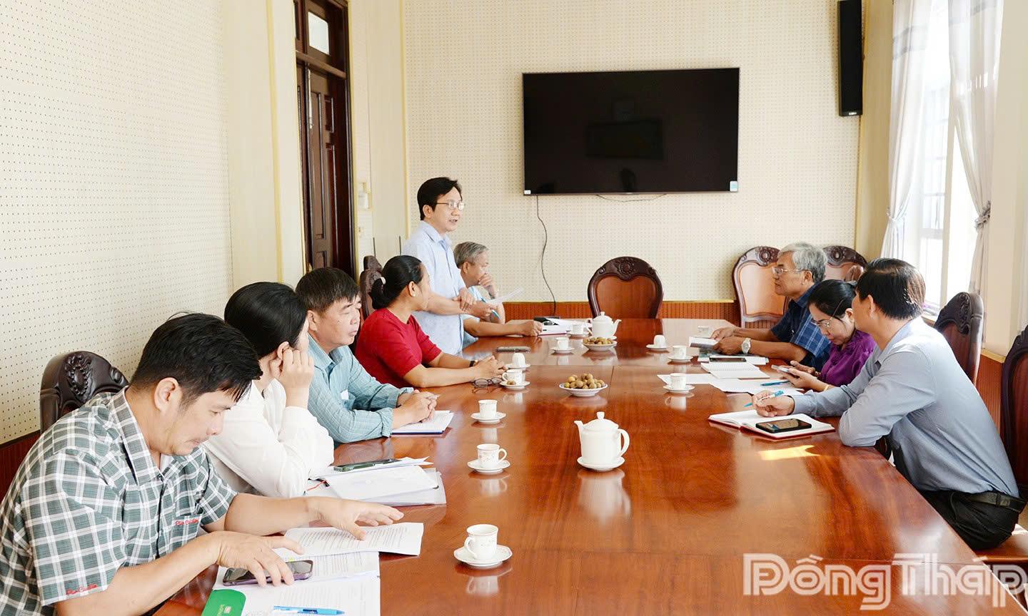 Xã Mỹ Thành, Bình Phú thống nhất công tác phối hợp tuyên truyền với Báo và phát thanh, truyền hình Đồng Tháp