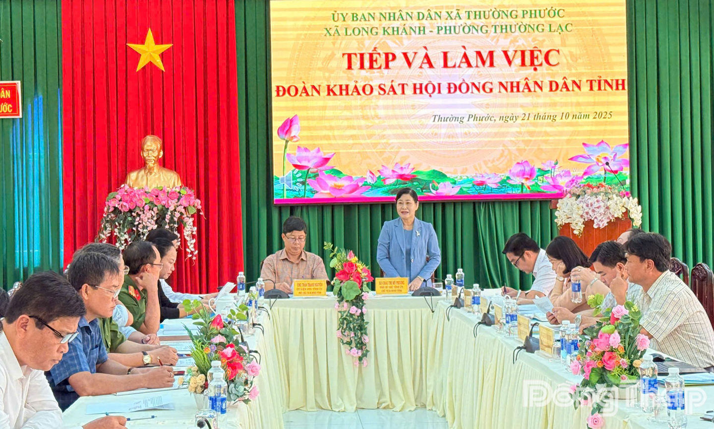 Hội đồng nhân dân tỉnh Đồng Tháp khảo sát về công tác phòng, chống ma túy