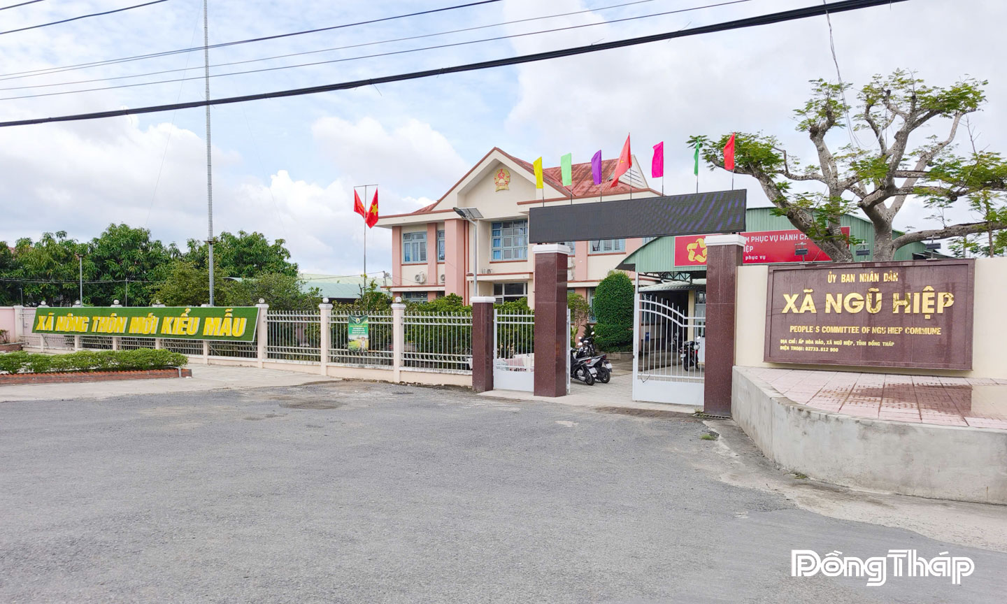 Diện mạo nông thôn xã Ngũ Hiệp ngày càng khởi sắc. 