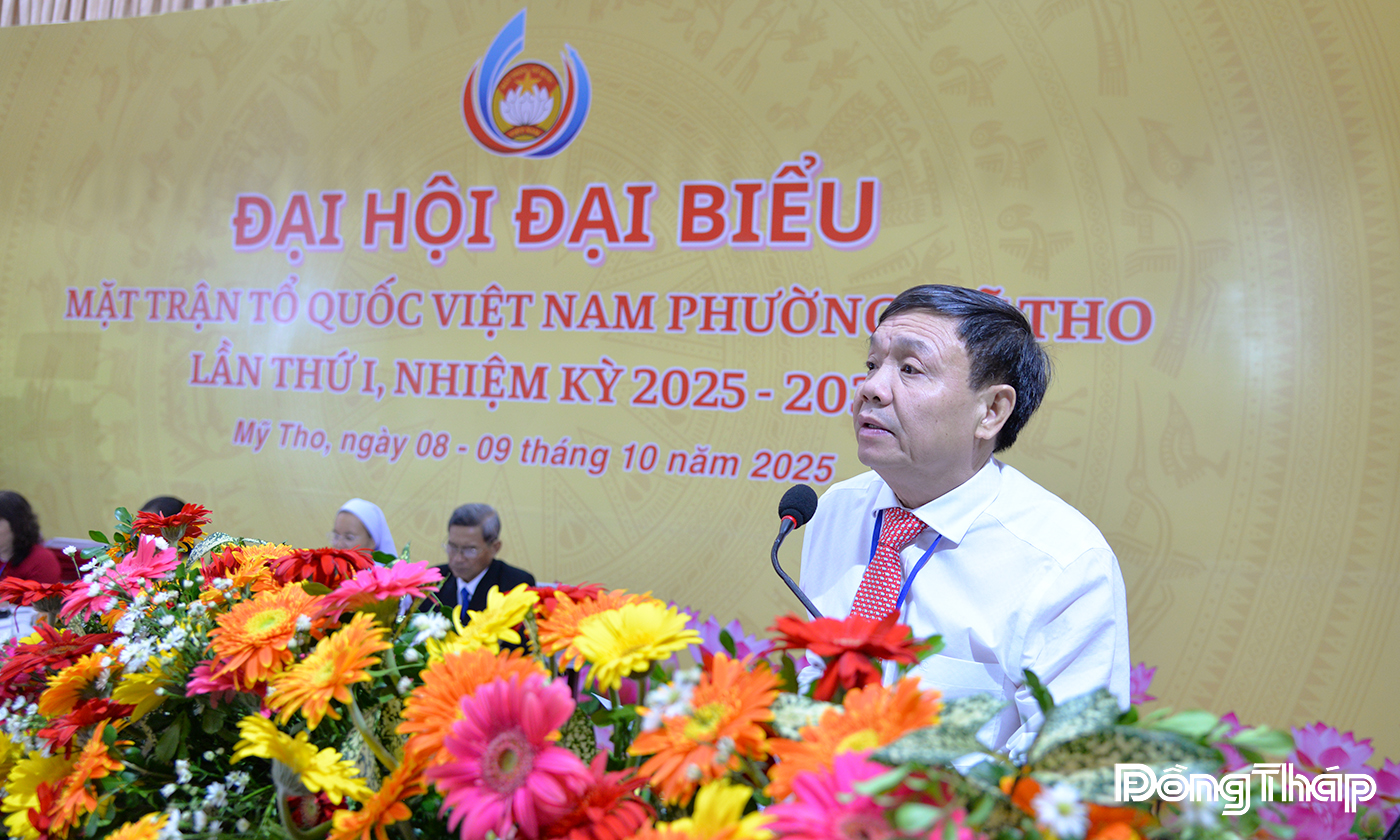 đồng chí: Phan Văn Thắng, Phó Bí thư Tỉnh ủy, Chủ tịch Ủy ban MTTQ Việt Nam tỉnh Đồng Tháp