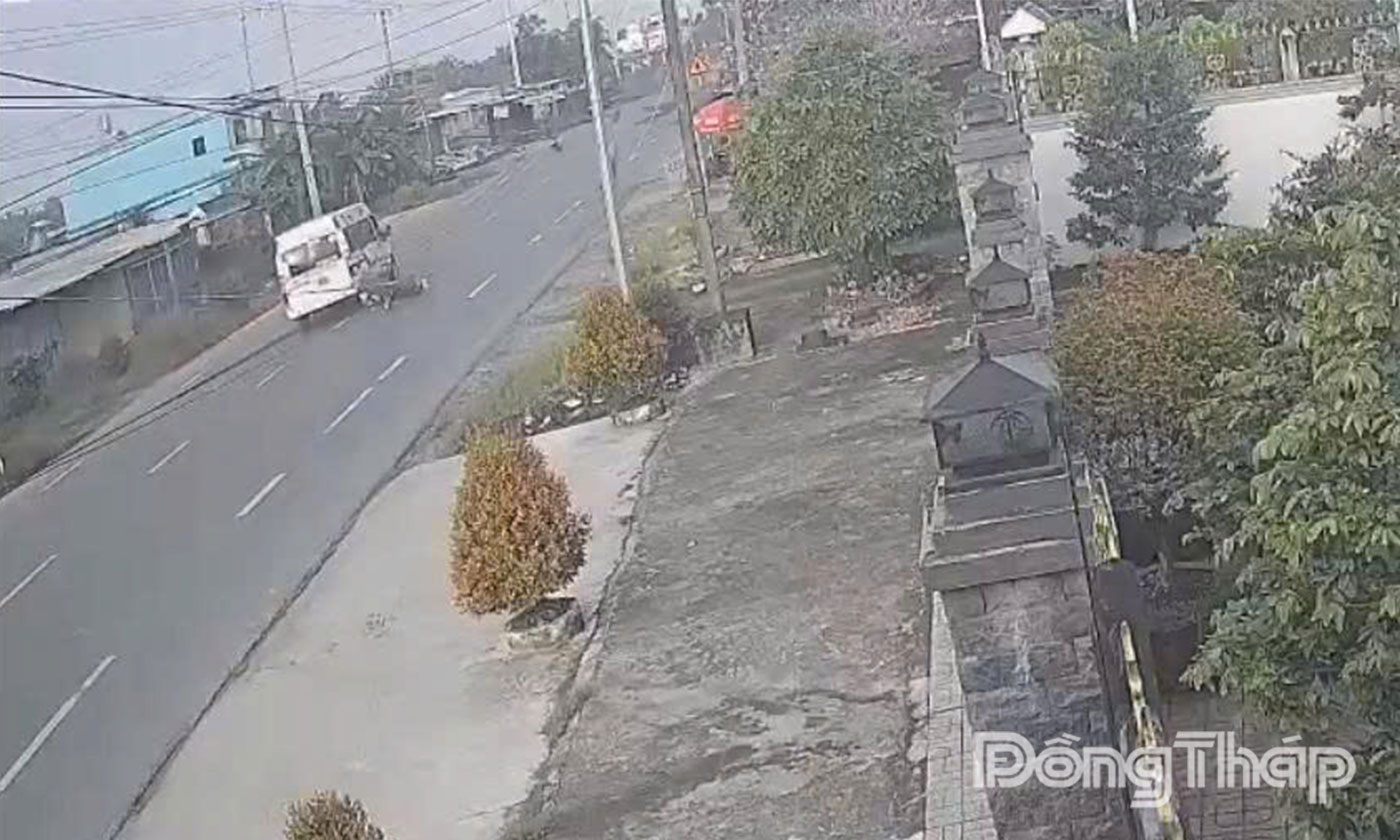 Hiện trường vụ tai nạn.