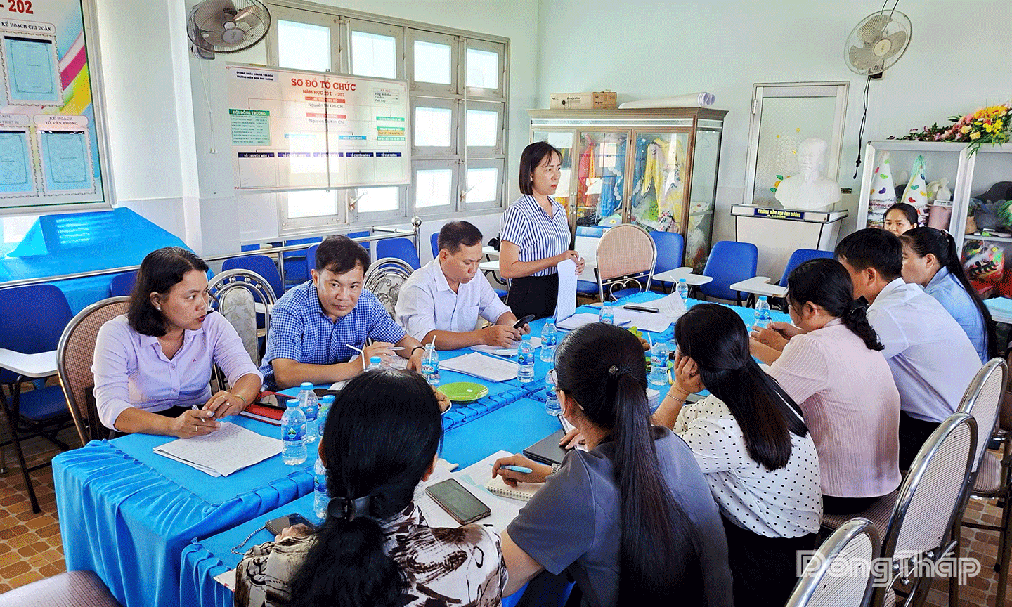 iám sát công tác bán trú tại trường Mầm non Ánh Dương