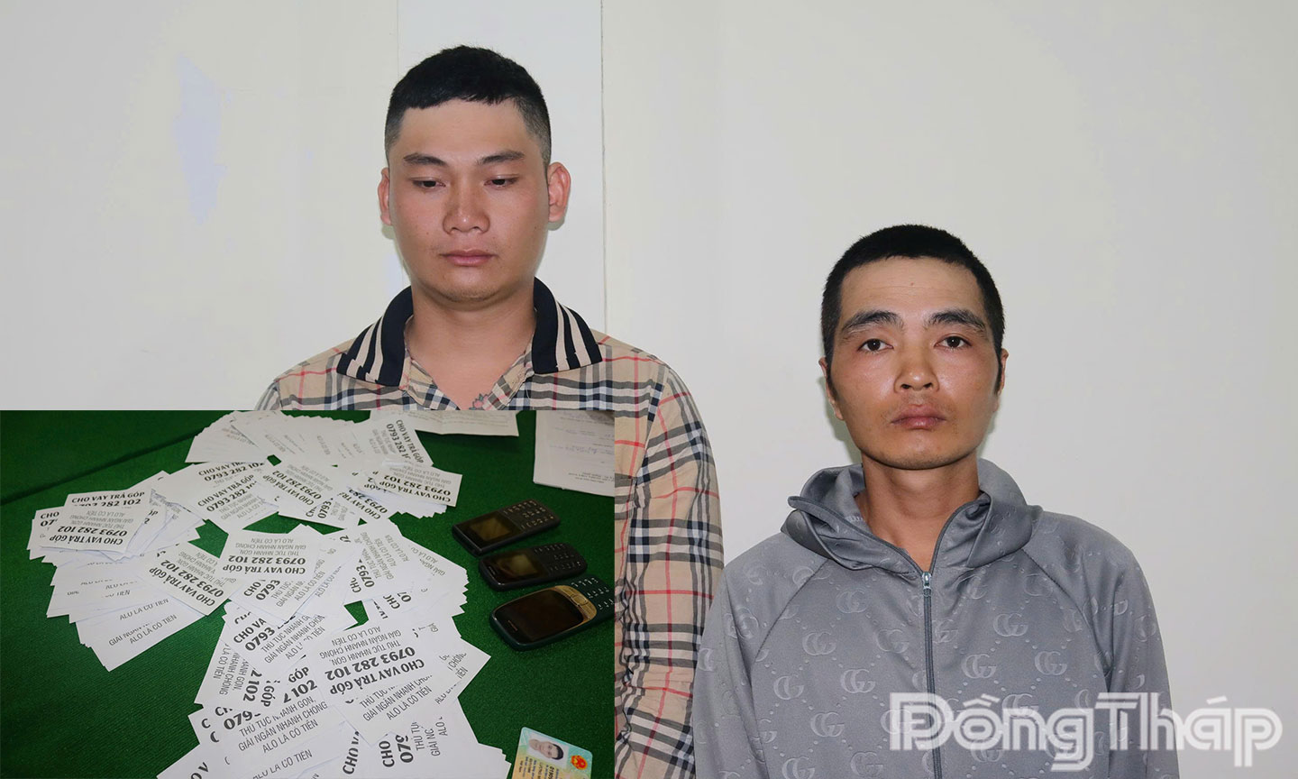 2 đối tượng và tang vật thu giữ.