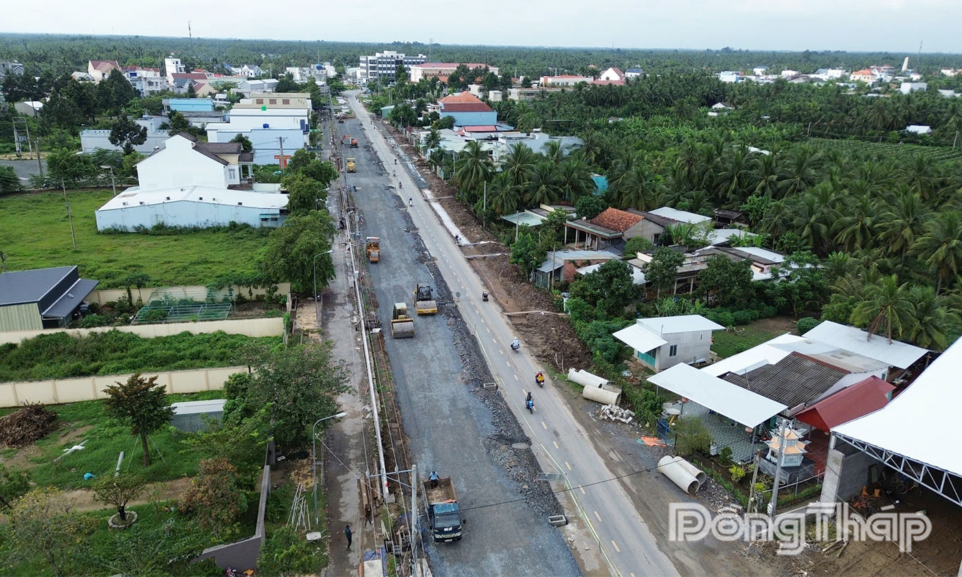 Dự án Đường 879C nhìn từ trên cao.