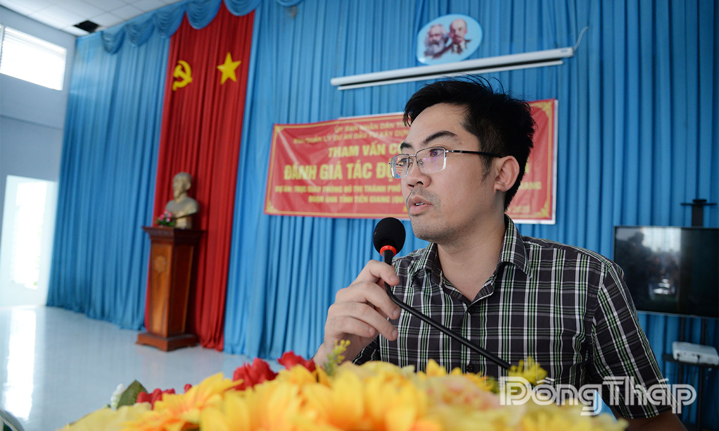 Đại diện đơn vị tư vấn phát biểu tại hội nghị.