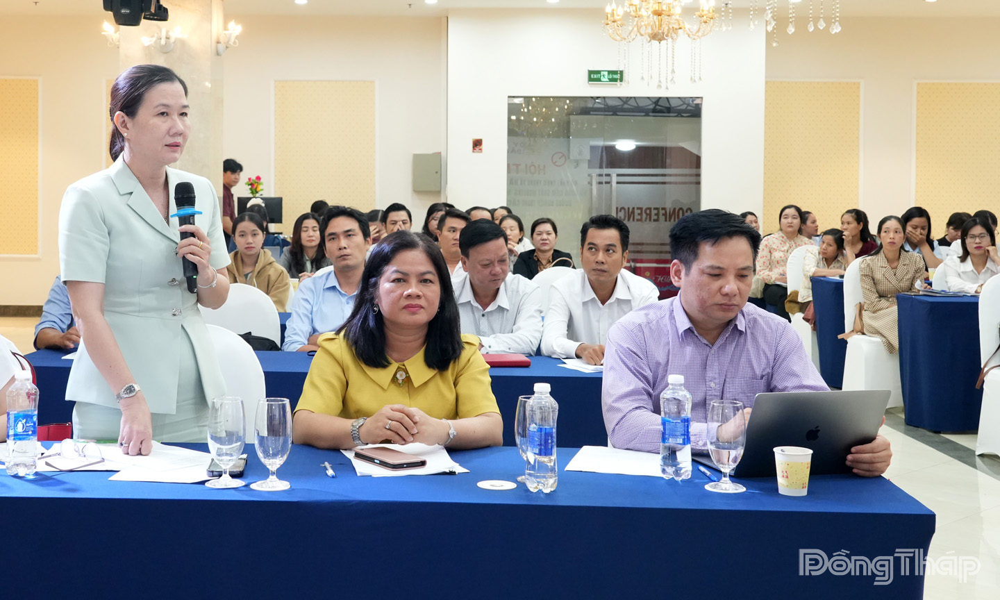 Bà Nguyễn Thị Mỹ Nương, Phó Giám đốc Sở Y tế phát biểu tại hội thảo