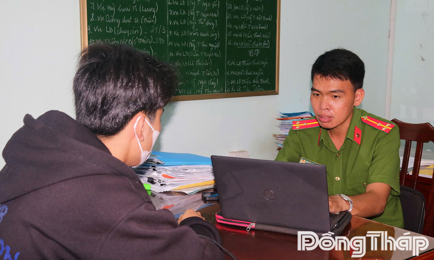 Em T.T.H - nam sinh viên bị các đối tượng giả danh Công an khống chế, đe dọa