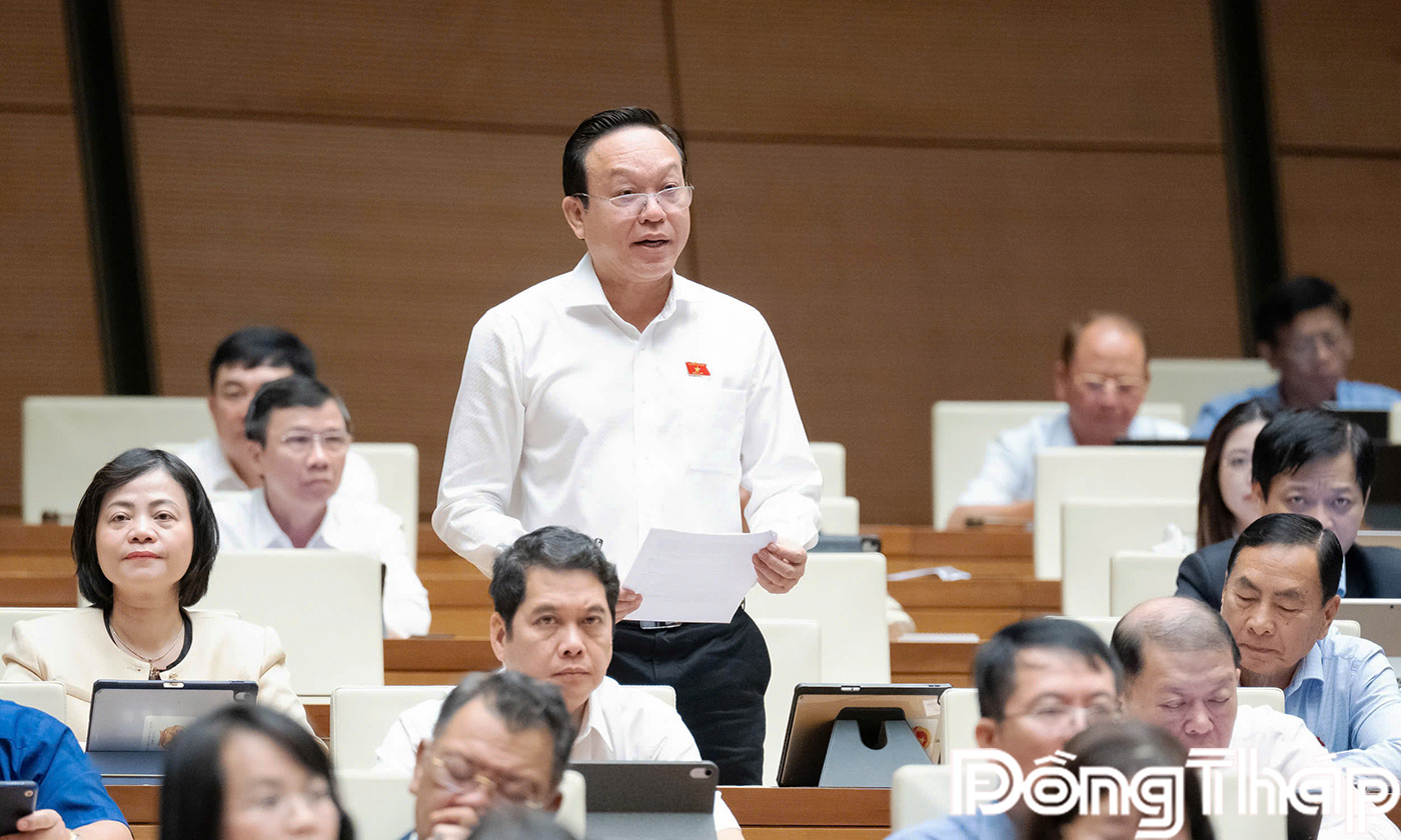 Đại biểu Nguyễn Văn Dương, phát biểu tại hội trường