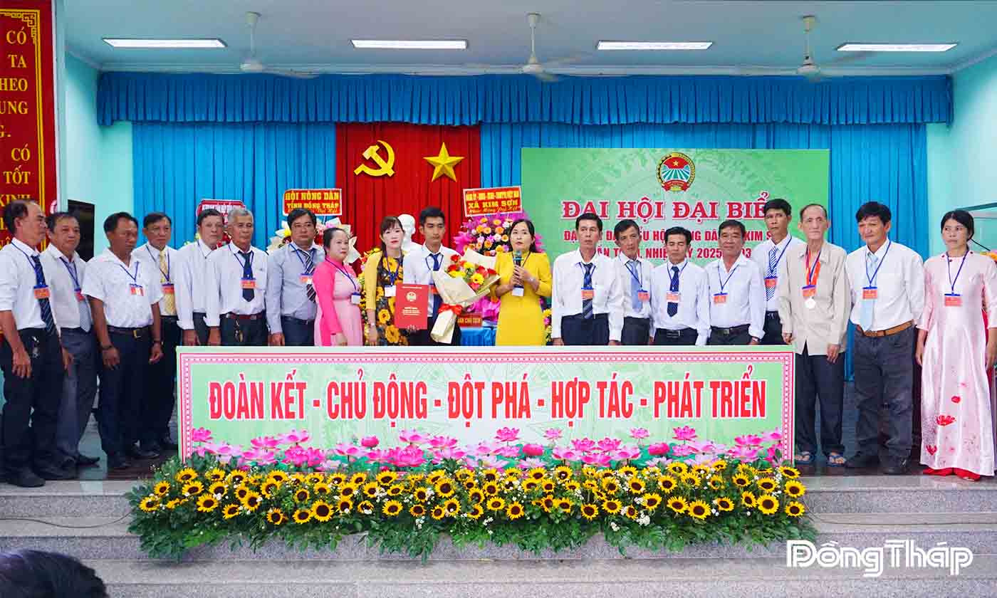 Ban Chấp hành Hội Nông dân xã Kim Sơn nhiệm kỳ 2025 – 2030 ra mắt trước Đại hội