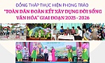 [Infographic] Đồng Tháp thực hiện phong trào “Toàn dân đoàn kết xây dựng đời sống văn hóa“ giai đoạn 2025 - 2026