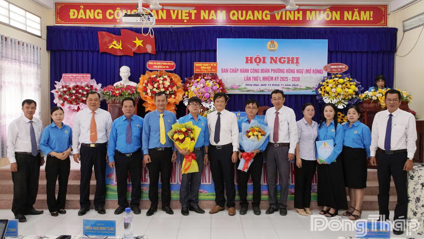 Hội nghị Ban Chấp hành Công đoàn phường Hồng Ngự và An Bình mở rộng lần thứ I