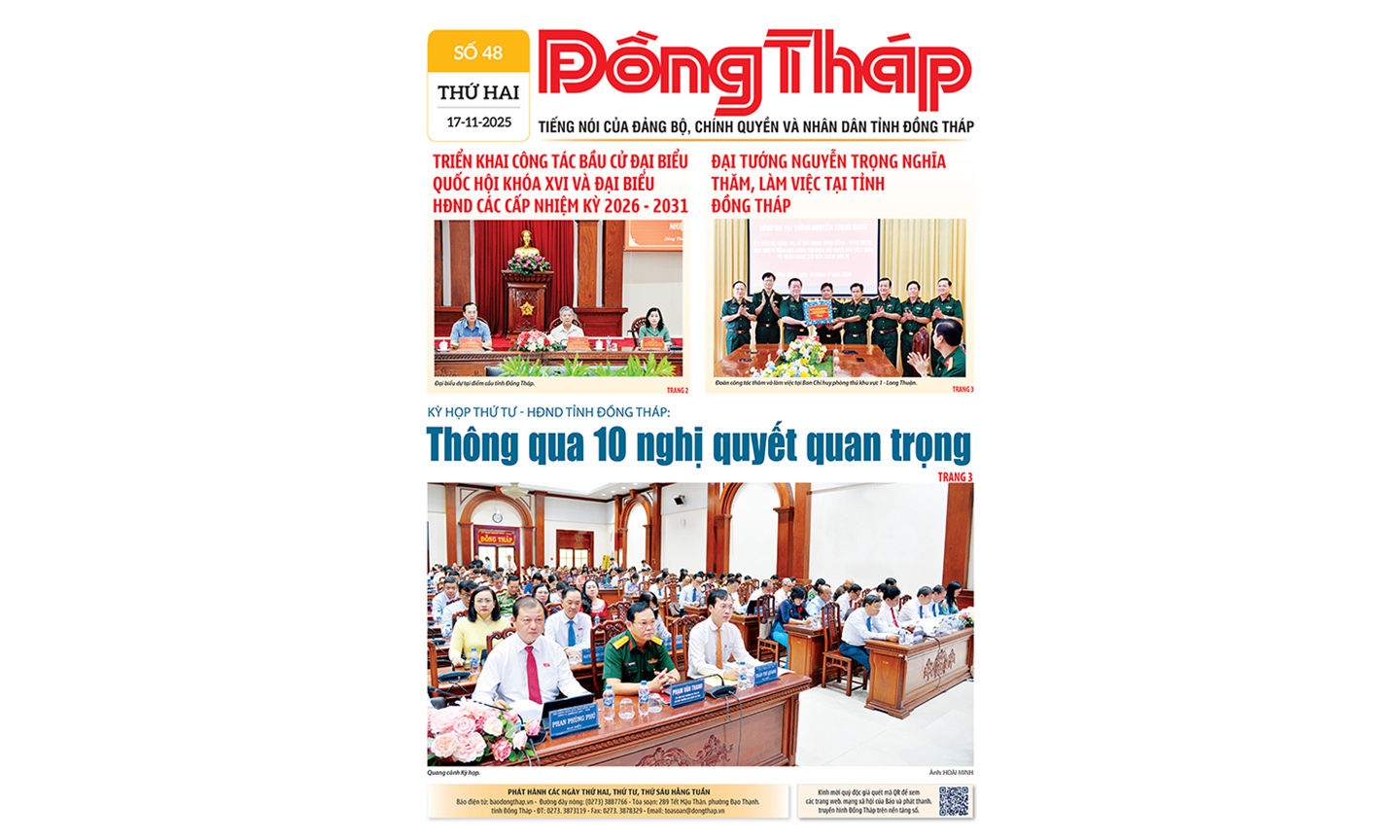 Đón đọc Báo Đồng Tháp số ra ngày 17-11
