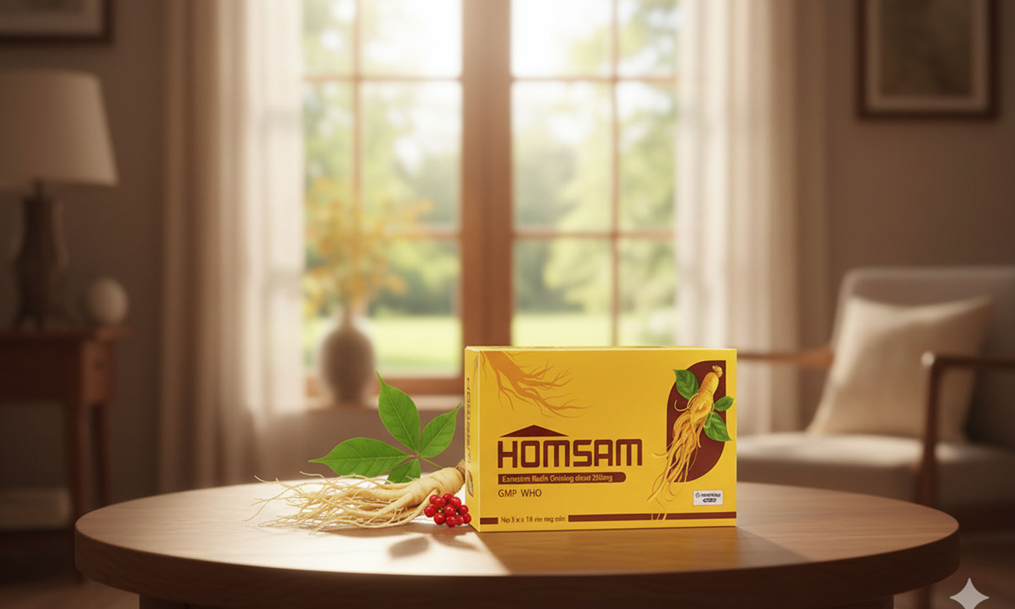 Liều cao gấp 5 lần nhân sâm thường, HOMSAM giúp phục hồi tốt hơn sau ốm