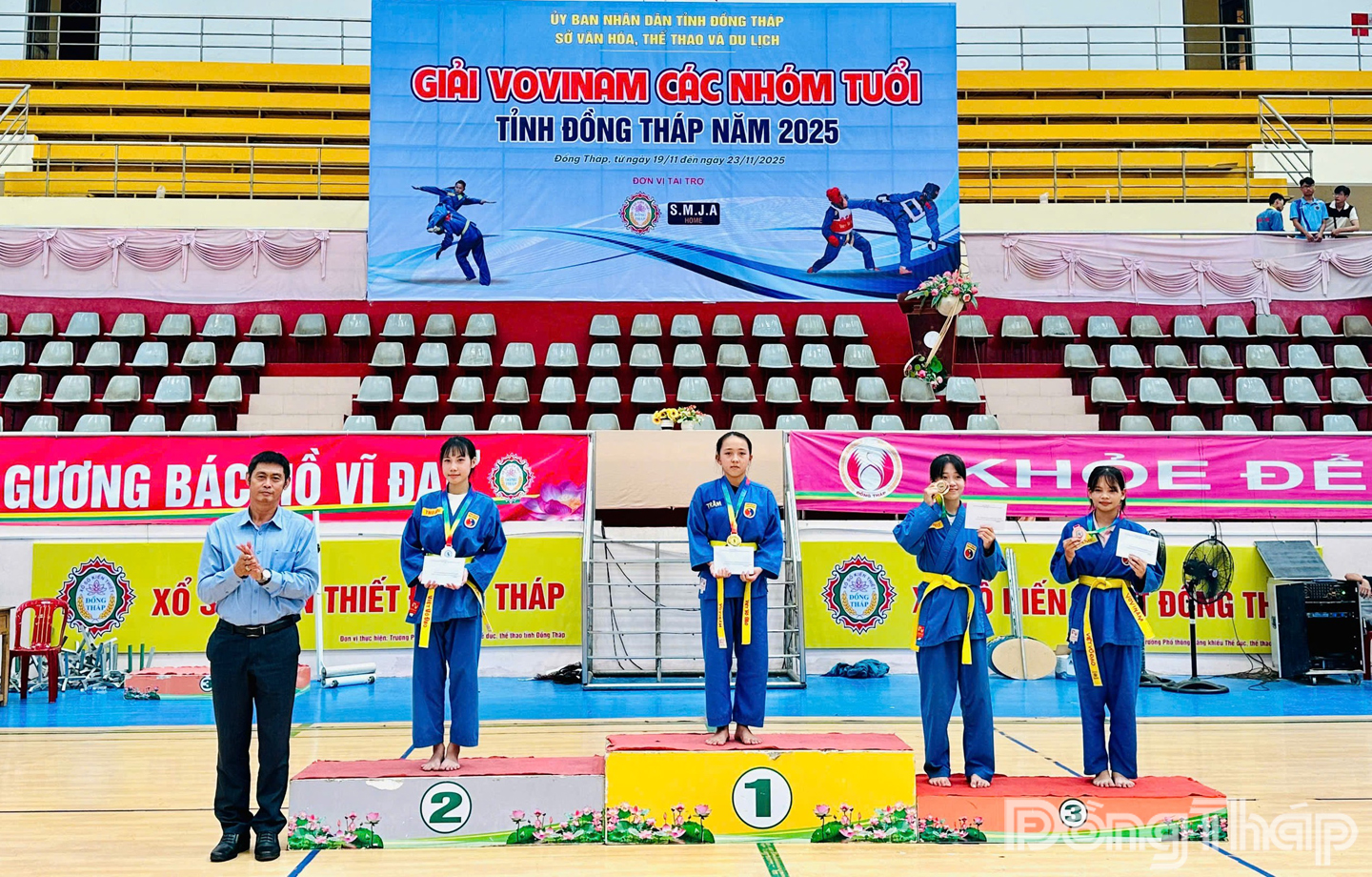 Trao Giải Vovinam các nhóm tuổi tỉnh Đồng Tháp