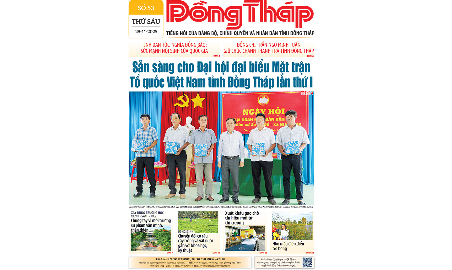 Đón đọc Báo Đồng Tháp số ra ngày 28-11