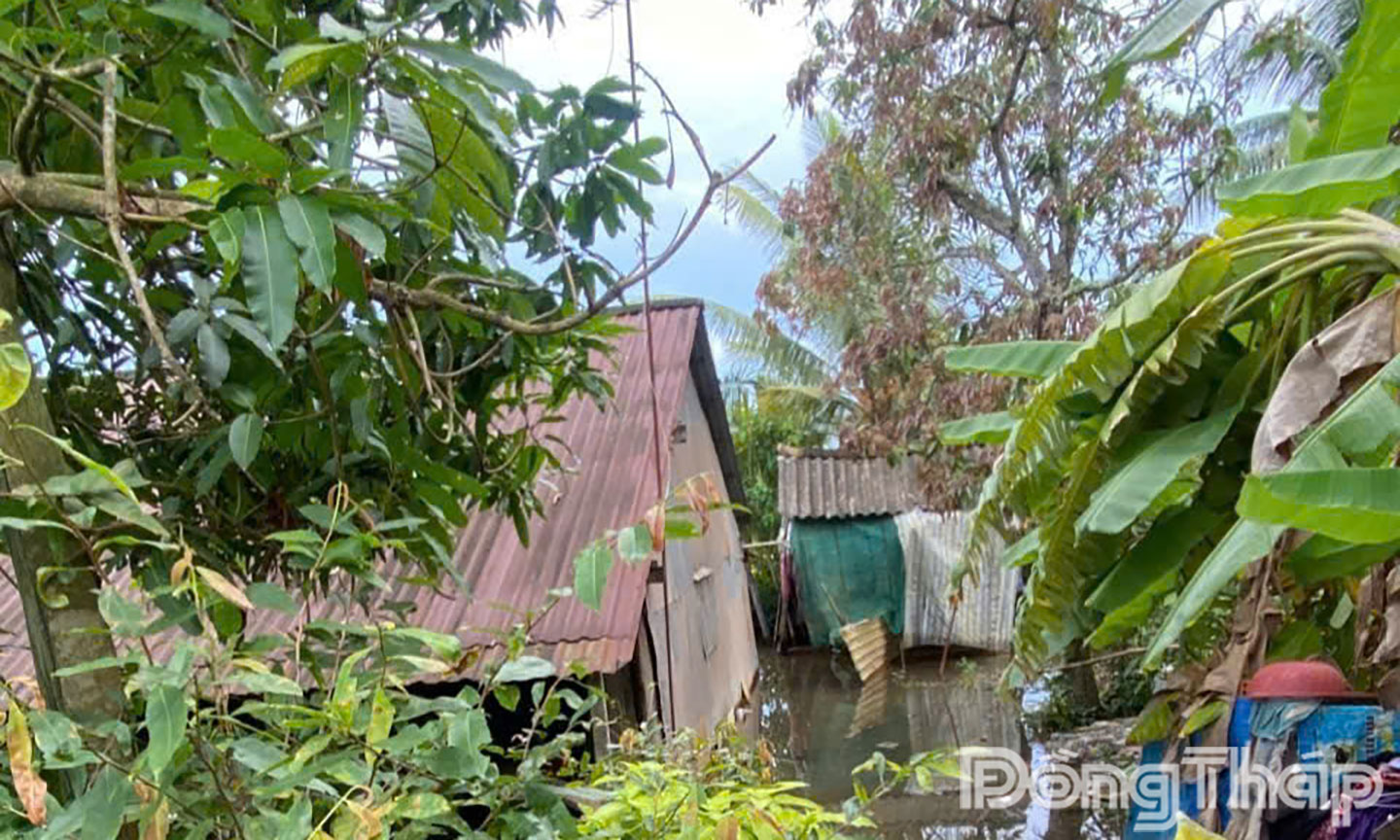 Căn nhà nơi xảy ra tai nạn thương tâm.