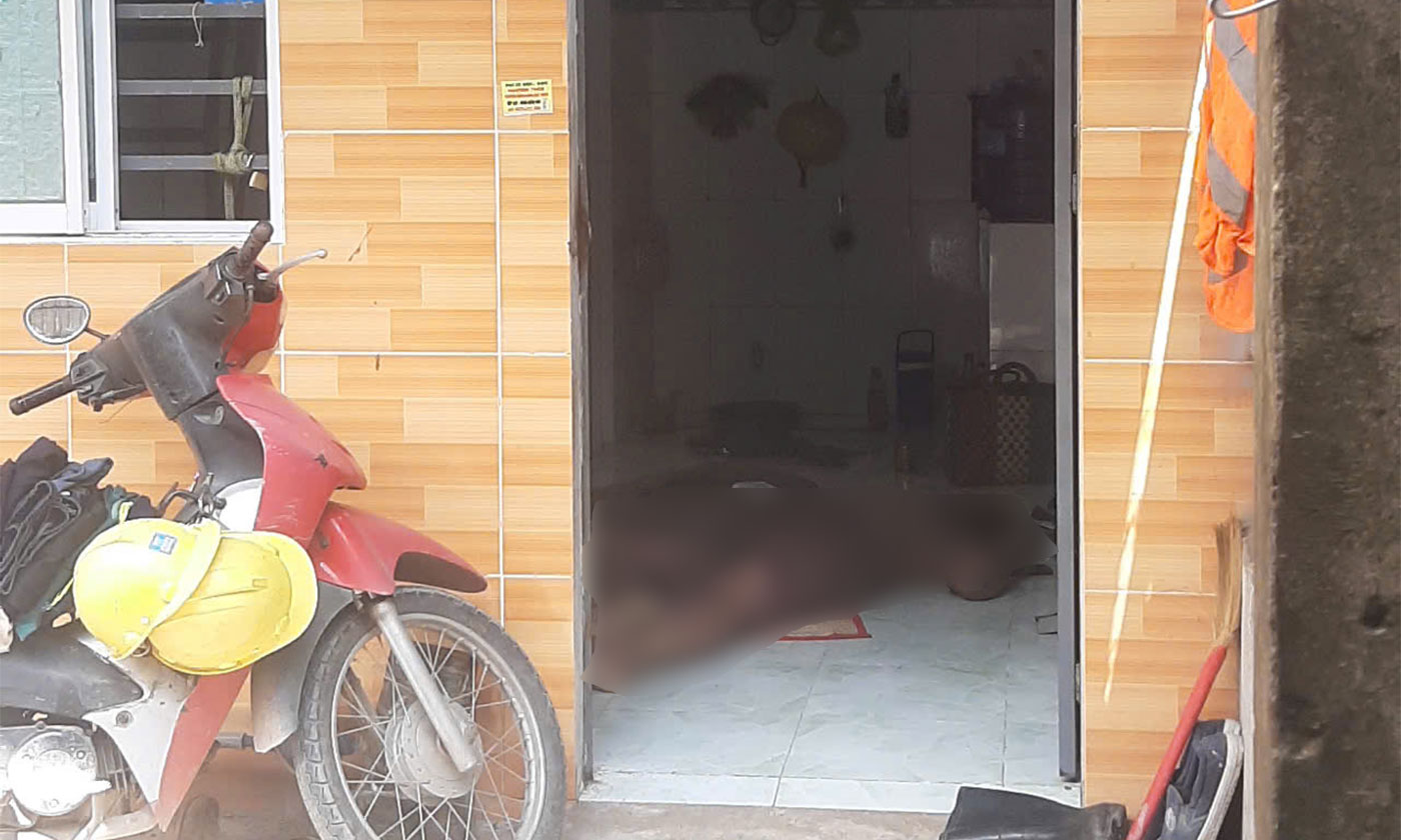 Phòng trọ nơi phát hiện anh Tr. tử vong.