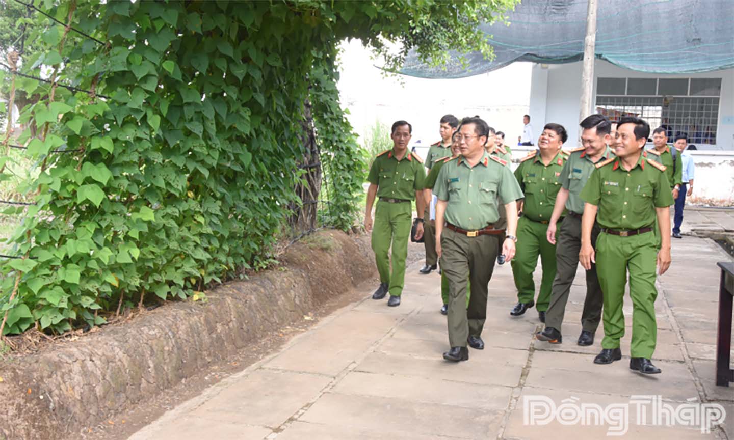 Một số hình ảnh đồng chí Thiếu tướng Lâm Phước Nguyên kiểm tra các mặt công tác tại Cơ sở cai nghiện số 2. Ảnh Lê Hoài