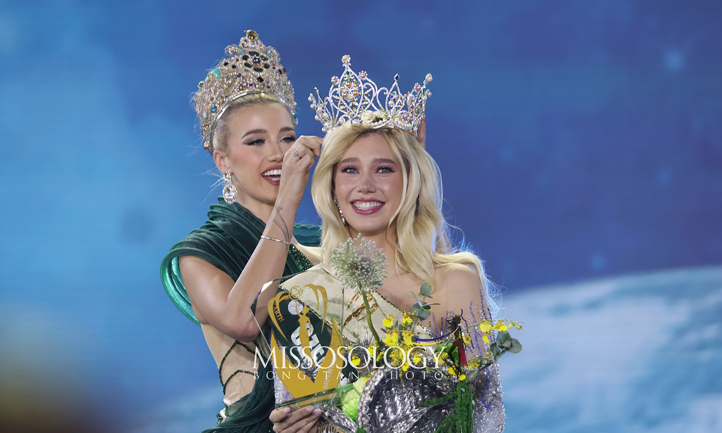 Natálie Puškinová đăng quang Hoa hậu Trái Đất 2025. Ảnh: Missosology