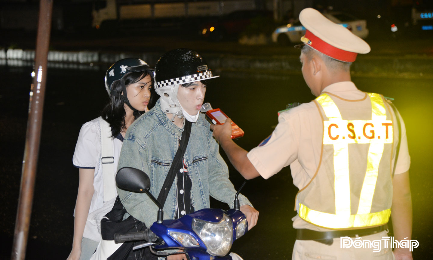 Lực lượng Cảnh sát giao thông quyết liệt xử lý vi phạm nồng độ cồn.