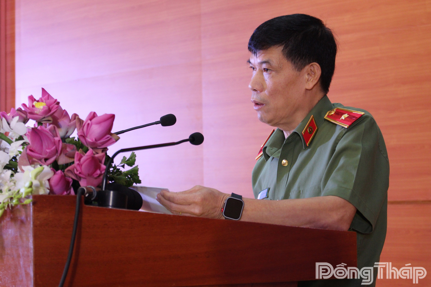 Thiếu tướng Trần Nguyên Quân, Phó Cục trưởng Cục Pháp chế và cải cách hành chính, tư pháp – Bộ Công an thông tin về các dự án luật do Bộ Công an chủ trì, soạn thảo trình kỳ họp thứ 10, Quốc hội khóa XV.