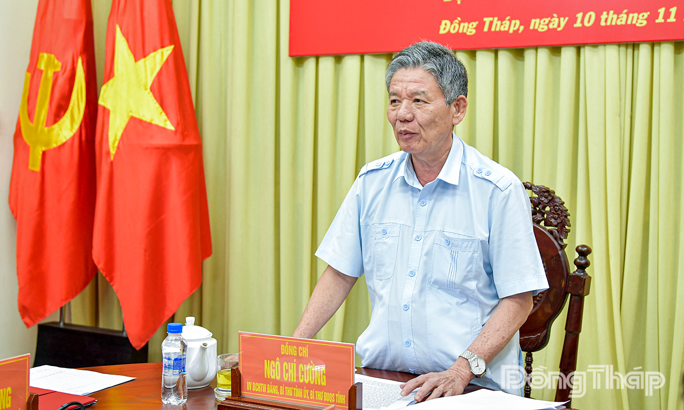 Đồng chí Ngô Chí Cường phát biểu chỉ đạo hội nghị.