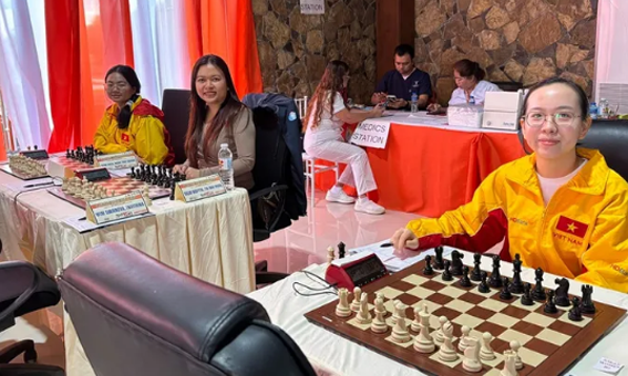 Kỳ thủ Việt Nam đã tranh tài tại giải vô địch Đông Nam Á 2025. Ảnh: VNCHESS