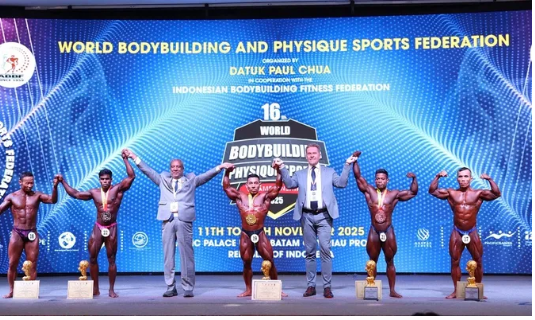 Lực sĩ Phạm Văn Mách giành HCV tại giải vô địch thế giới 2025. Ảnh: VĂN MÁCH