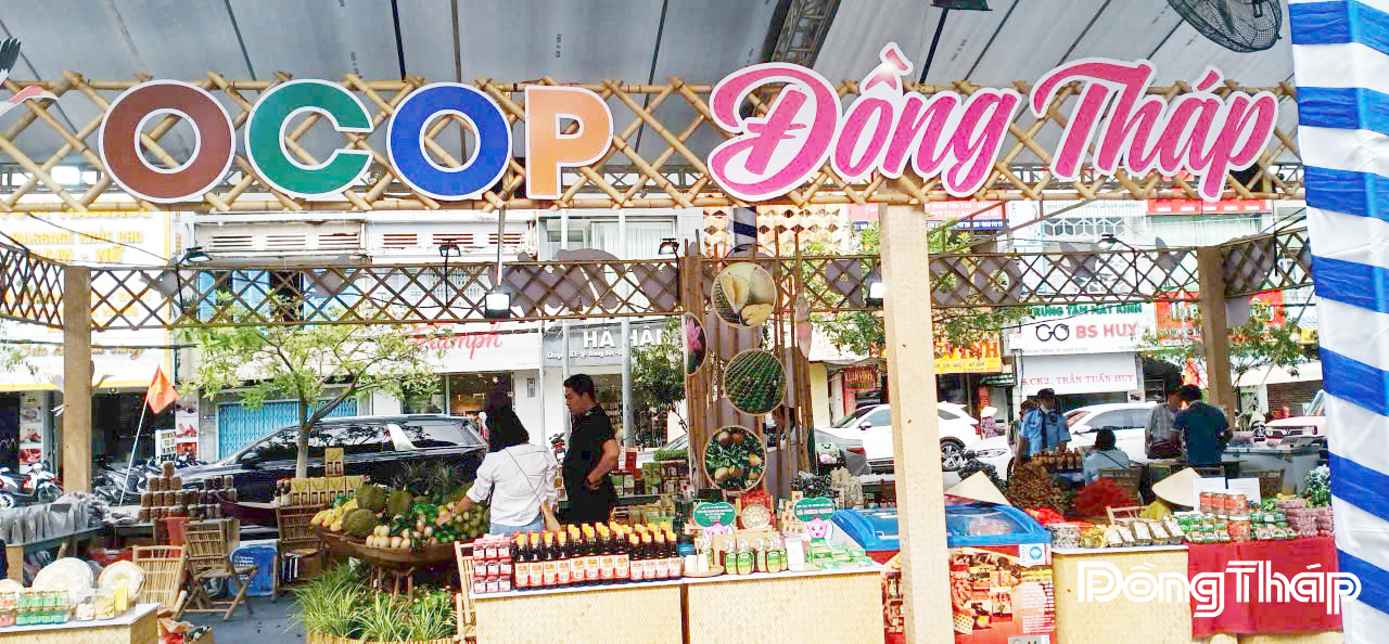 Sản phẩm OCOP tham gia các sự kiện xúc tiến thương mại, hội chợ.