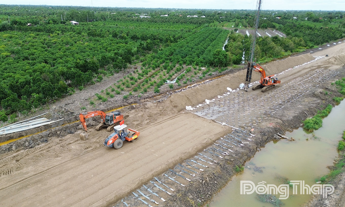 Dự án thành phần 2 đang được tập trung đẩy nhanh tiến độ thi công.