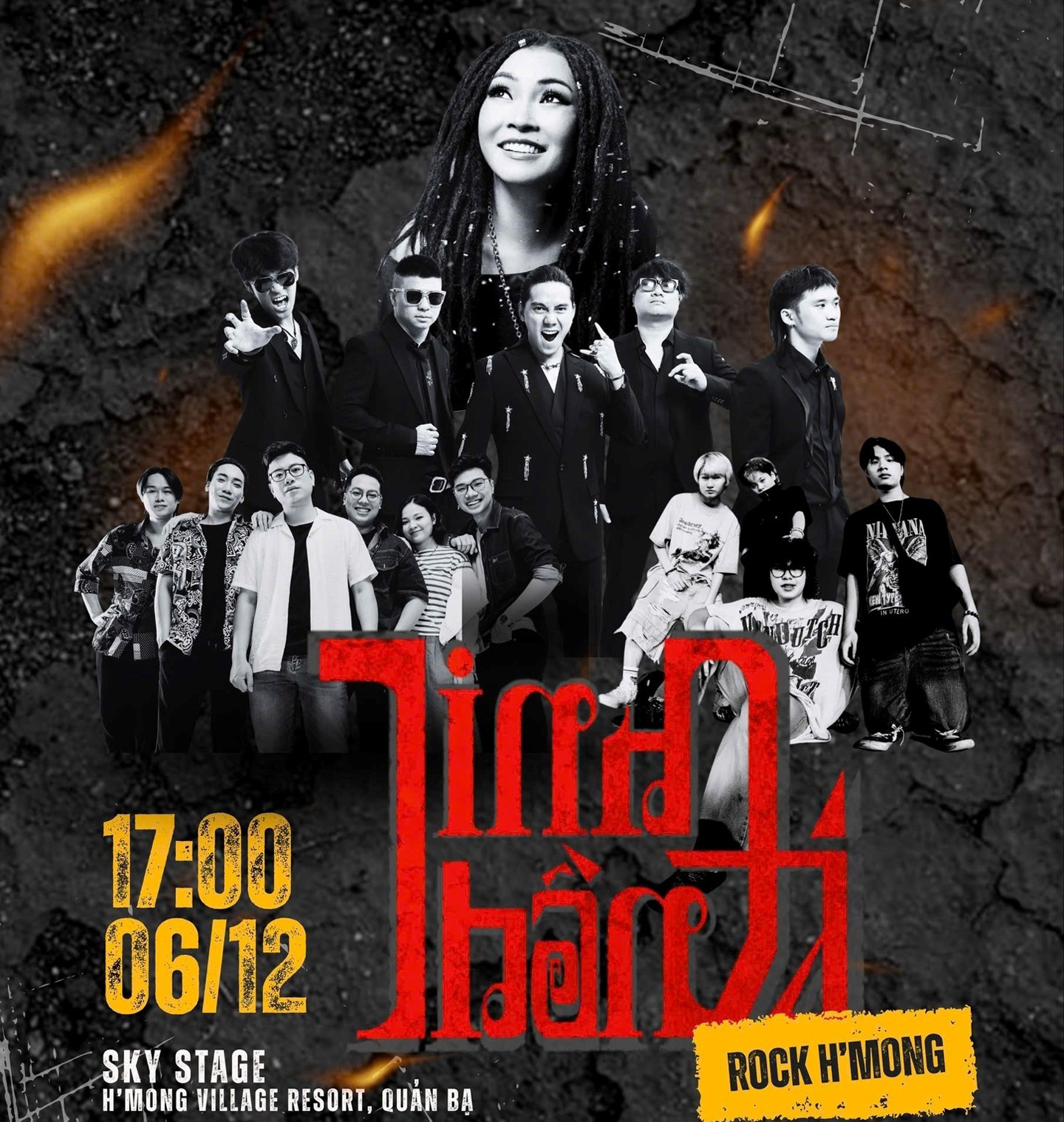 Nhiều nghệ sĩ nổi tiếng tham dự chương trình Rock - Tinh thần đá