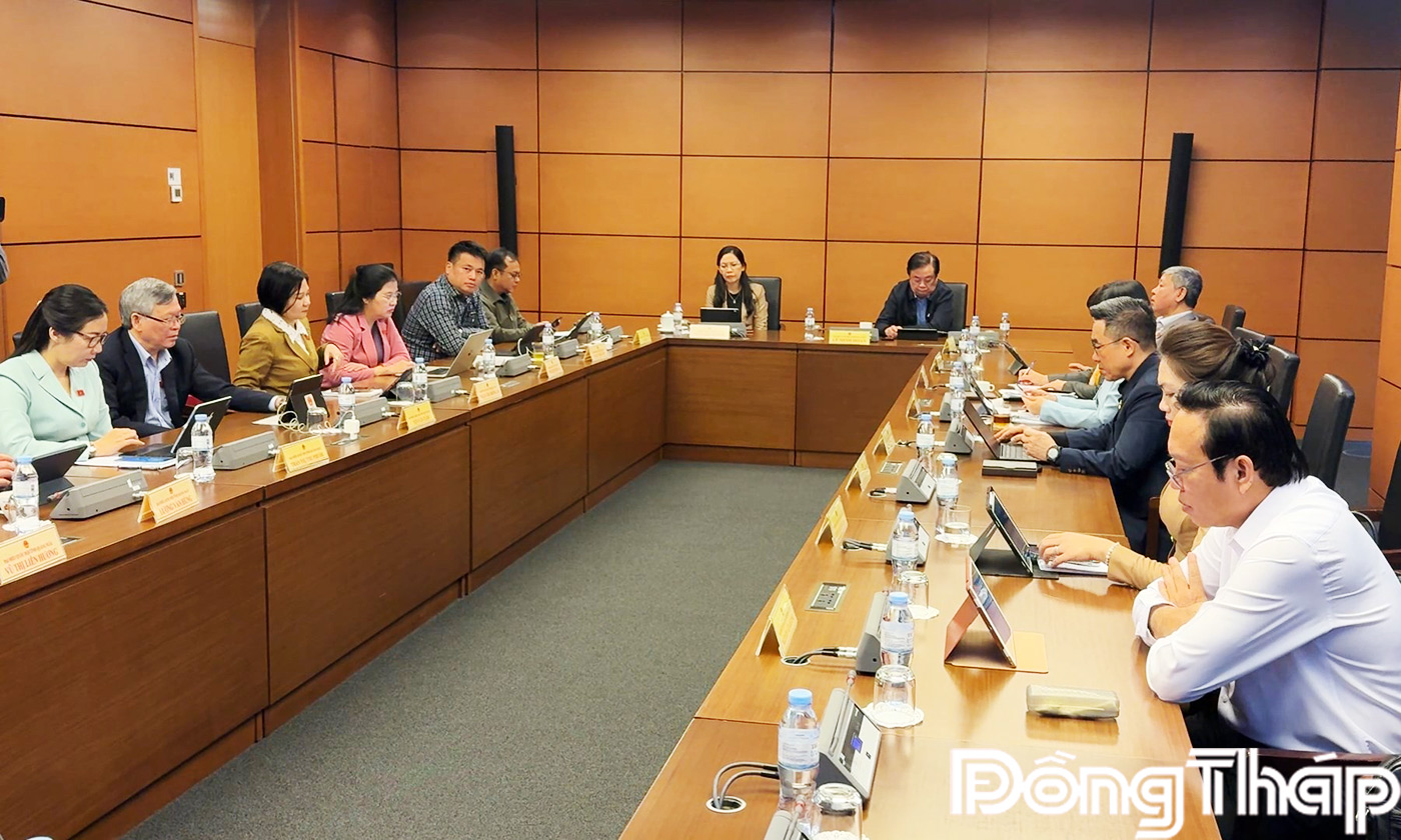 Quang cảnh thảo luận tại tổ