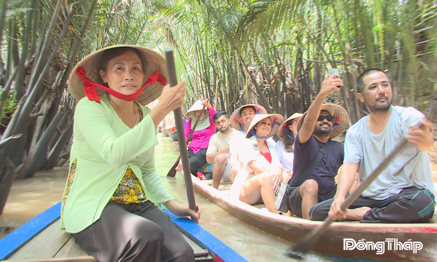 Cù lao Thới Sơn hằng năm đón nhiều khách du lịch ghé thăm.