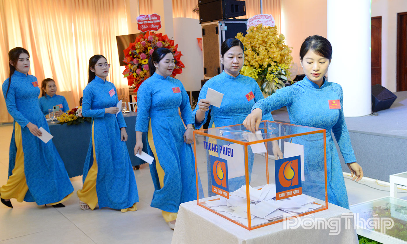 Các đại biểu bỏ phiếu bầu