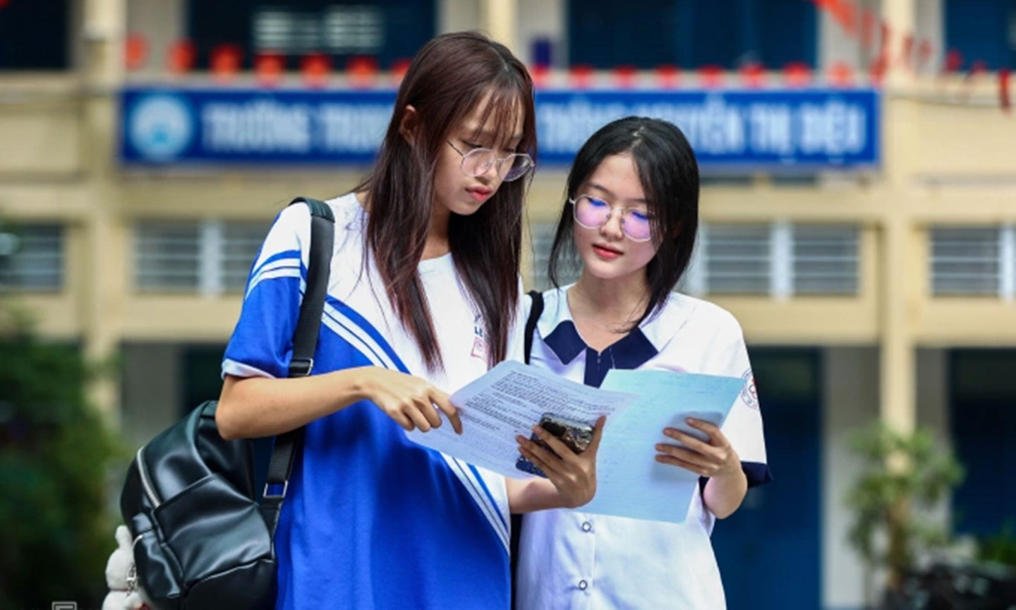 Thí sinh TP HCM thi tốt nghiệp THPT 2025. Ảnh: Quỳnh Trần